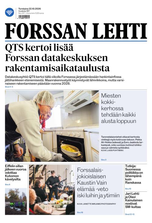 Forssan Lehti 22.10.2026