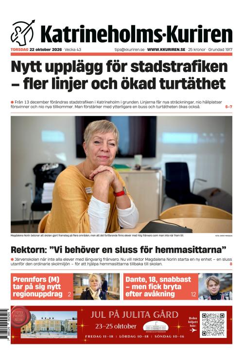 Katrineholms-Kuriren 22.10.2026