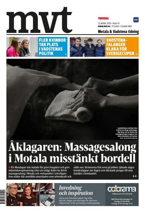 Motala Vadstena Tidning 22.10.2026