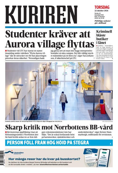 Norrbottens-kuriren 22.10.2026