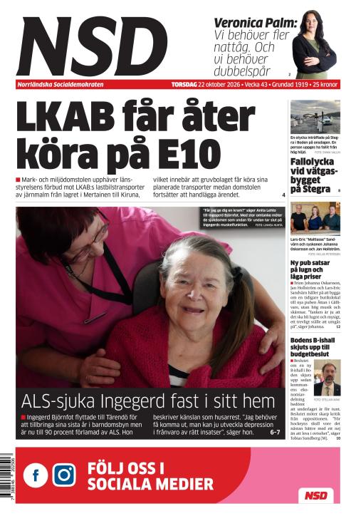 Norrländska Socialdemokraten 22.10.2026