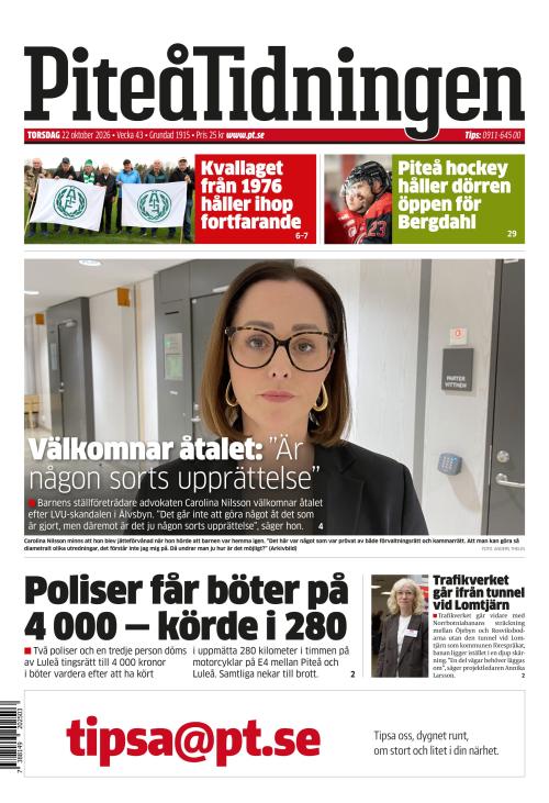 Piteå-Tidningen 22.10.2026