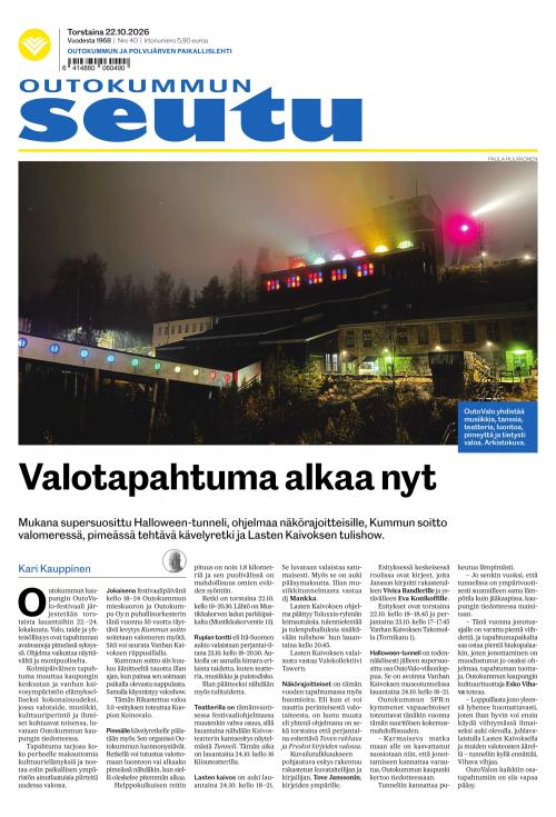 Outokummun Seutu 22.10.2026