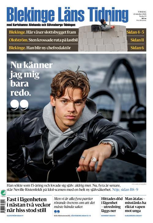 Blekinge Läns Tidning 22.10.2026