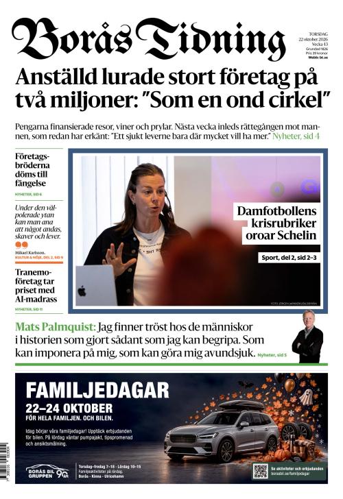 Borås Tidning 22.10.2026