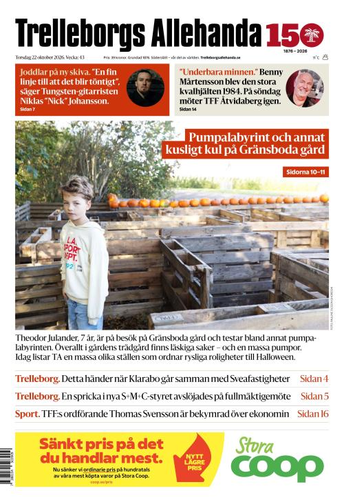 Trelleborgs Allehanda 22.10.2026