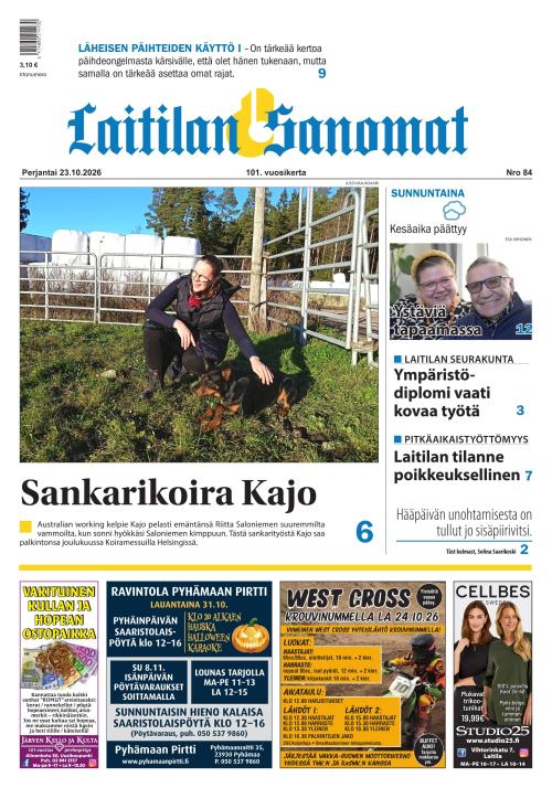 Laitilan Sanomat 23.10.2026