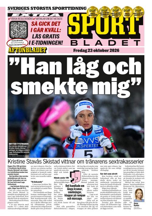 Aftonbladet Sportbladet 23.10.2026