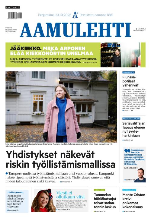 Aamulehti 23.10.2026