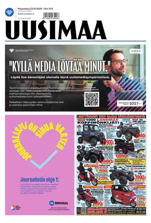 Uusimaa 23.10.2026