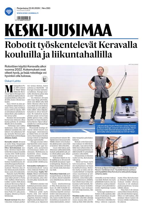 Keski-Uusimaa 23.10.2026