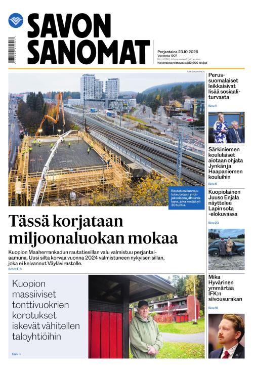 Savon Sanomat 23.10.2026