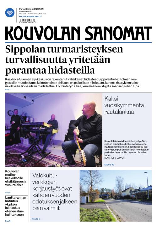 Kouvolan Sanomat 23.10.2026