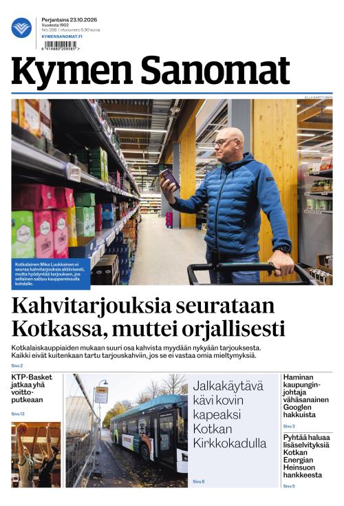 Kymen Sanomat 23.10.2026