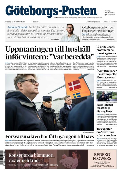 Göteborgs-Posten 23.10.2026