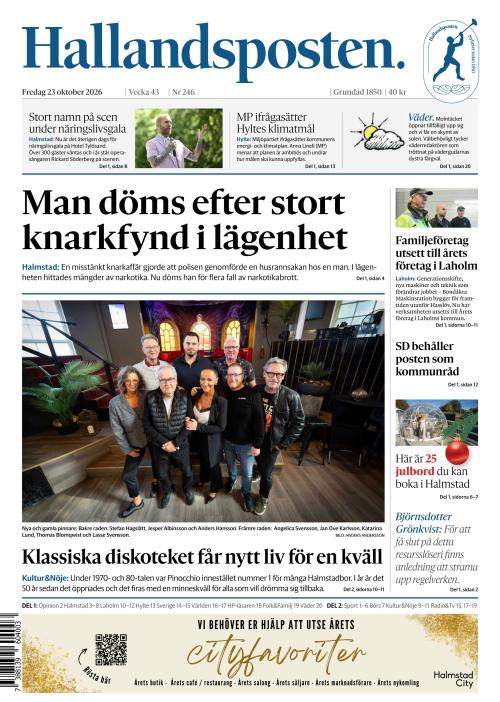 Hallandsposten 23.10.2026