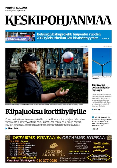 Keskipohjanmaa 23.10.2026