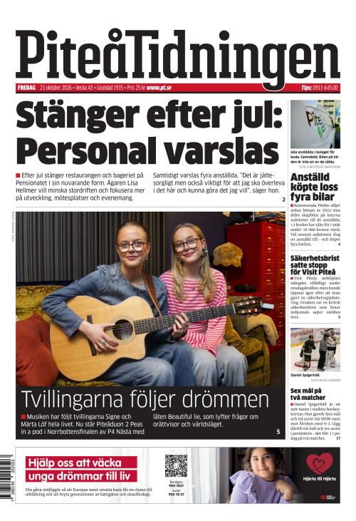 Piteå-Tidningen 23.10.2026