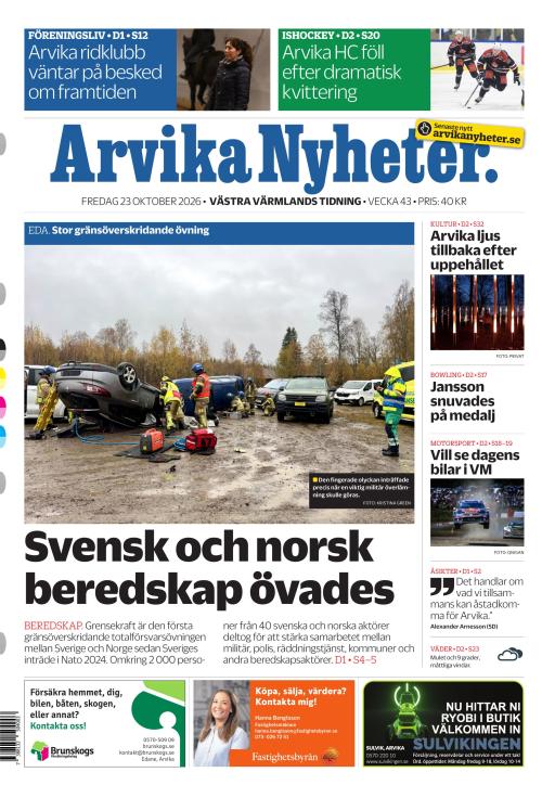 Arvika Nyheter 23.10.2026