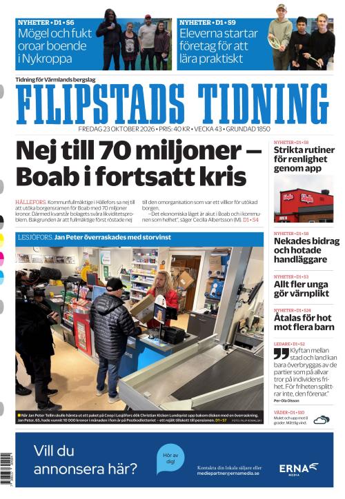 Filipstads Tidning 23.10.2026