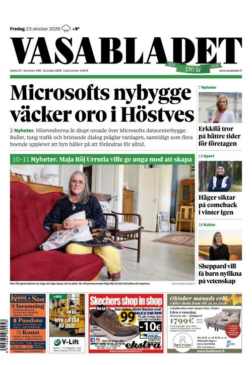 Vasabladet 23.10.2026