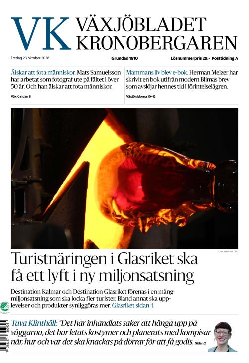 Växjöbladet Kronobergaren 23.10.2026