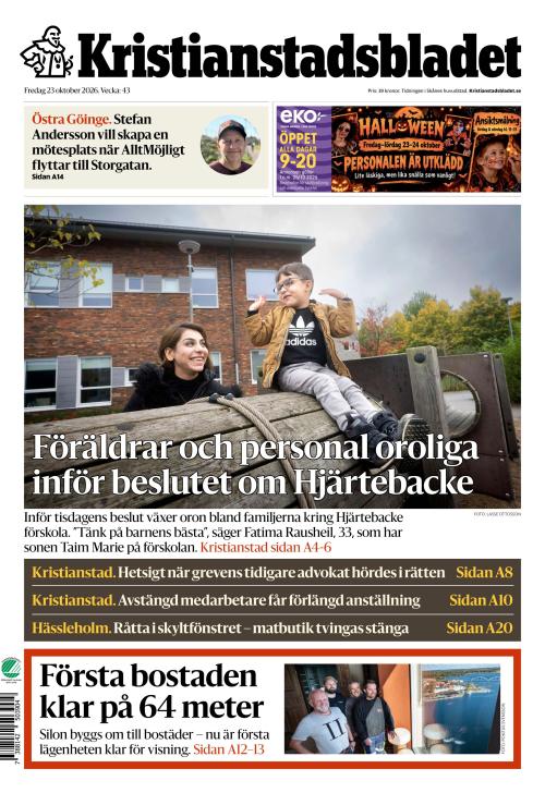 Kristianstadsbladet 23.10.2026