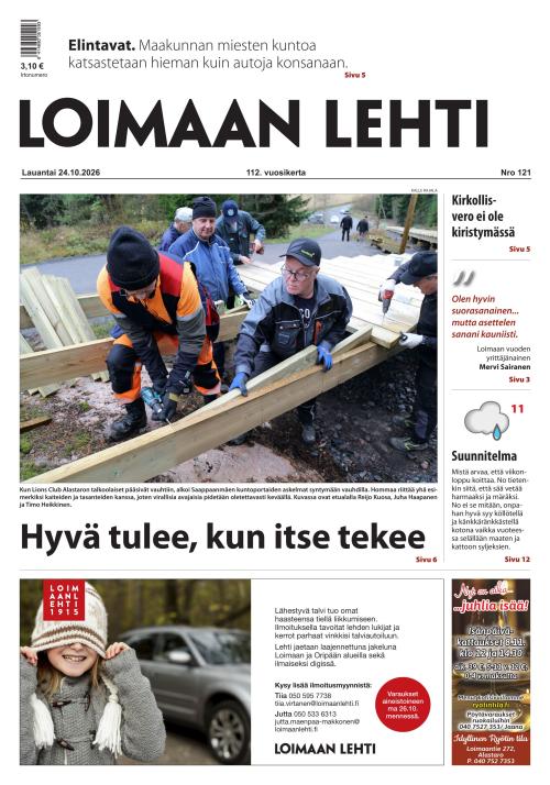Loimaan Lehti 24.10.2026
