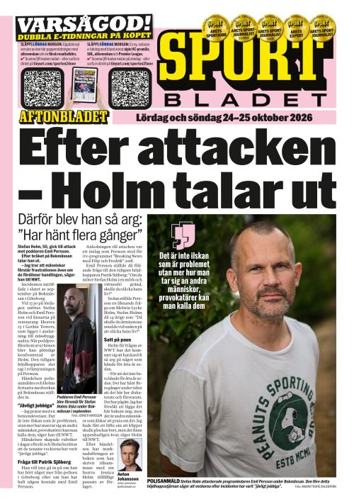 Aftonbladet Sportbladet 24.10.2026