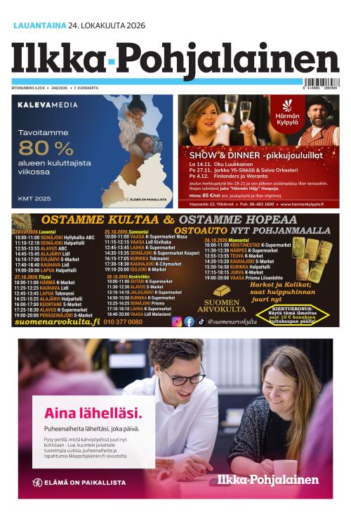 Ilkka-Pohjalainen 24.10.2026