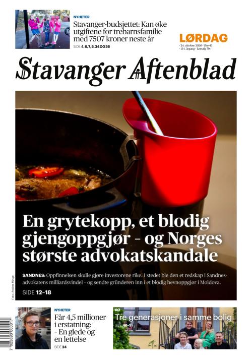 Stavanger Aftenblad 24.10.2026