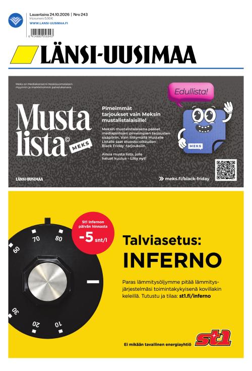 Länsi-Uusimaa 24.10.2026