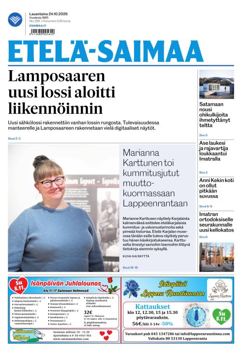 Etelä-Saimaa 24.10.2026