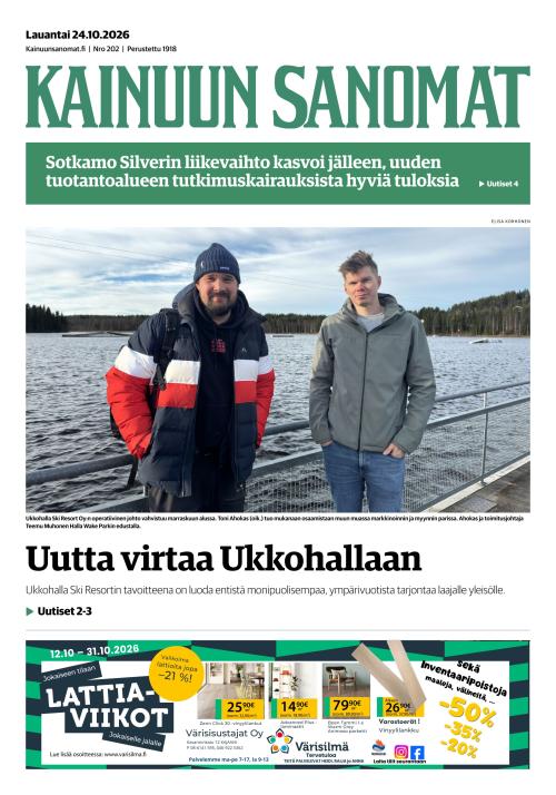 Kainuun Sanomat 24.10.2026