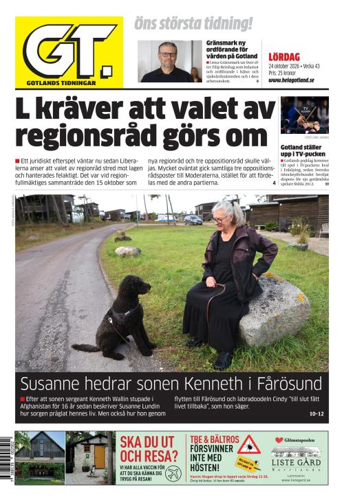 Gotlands Tidningar 24.10.2026