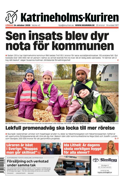 Katrineholms-Kuriren 24.10.2026