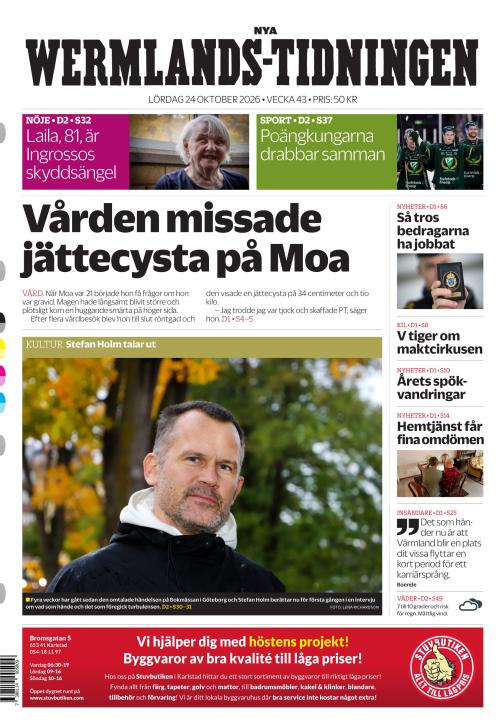 Nya Wermlands-Tidningen 24.10.2026