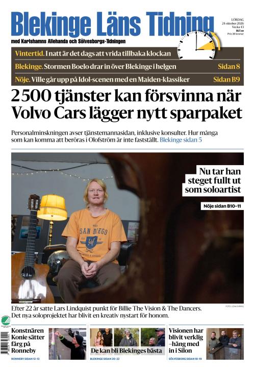 Blekinge Läns Tidning 24.10.2026