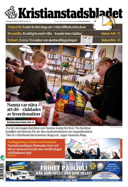 Kristianstadsbladet 24.10.2026