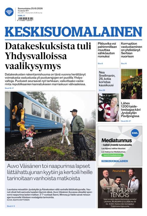 Keskisuomalainen 25.10.2026