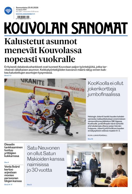 Kouvolan Sanomat 25.10.2026