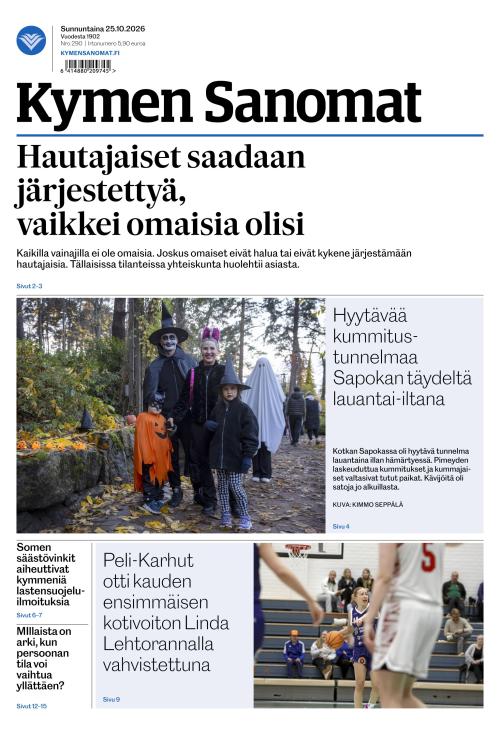 Kymen Sanomat 25.10.2026