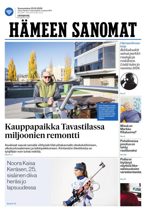 Hämeen Sanomat 25.10.2026