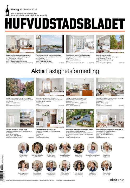 Hufvudstadsbladet 25.10.2026