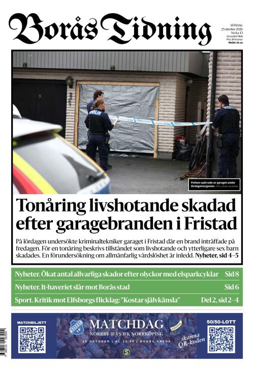 Borås Tidning 25.10.2026