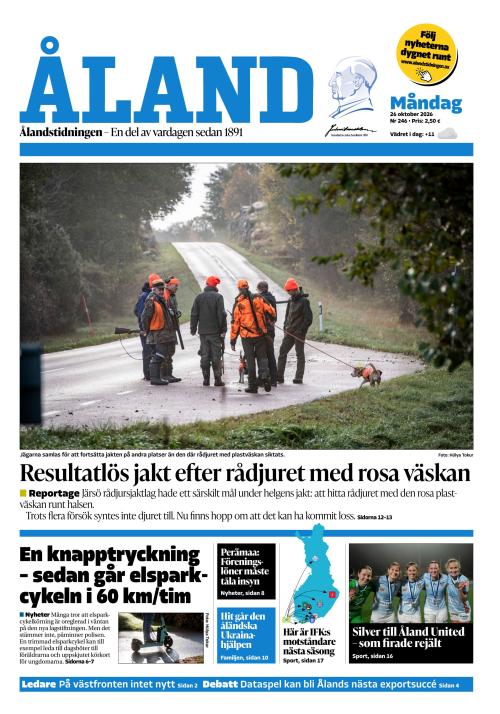 Ålandstidningen 26.10.2026