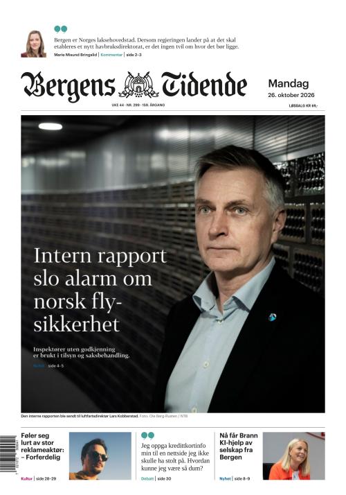 Bergens Tidende 26.10.2026
