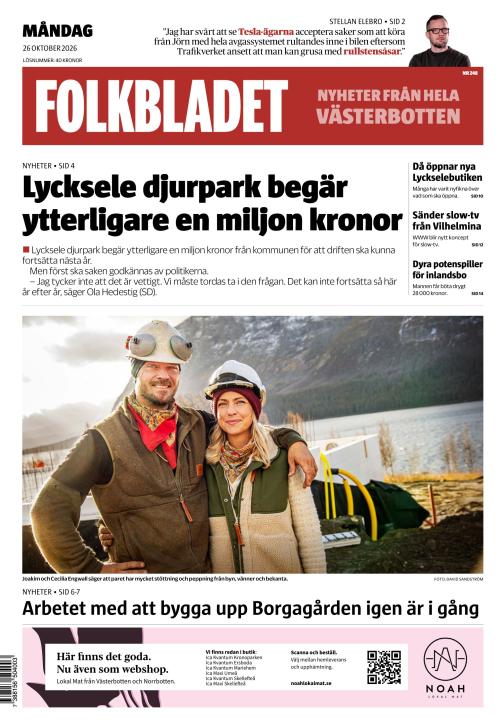 Folkbladet (Västerbotten) 26.10.2026