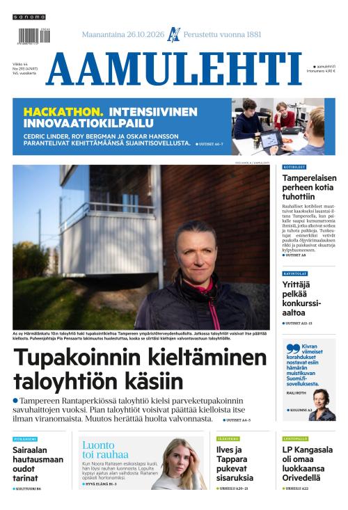 Aamulehti 26.10.2026