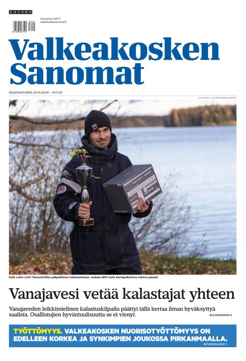 Valkeakosken Sanomat 26.10.2026